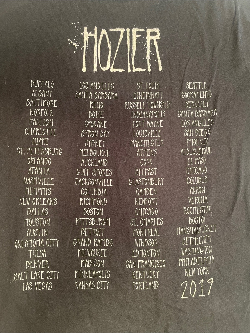 Hozier Graphic Tee - Black Short Sleeve
